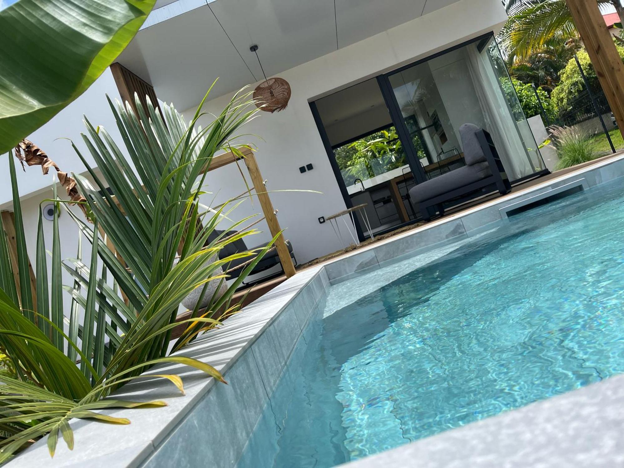 L'Empreinte-Oasis De Serenite Au Coeur D'Un Jardin Tropical Le Tampon Exterior foto